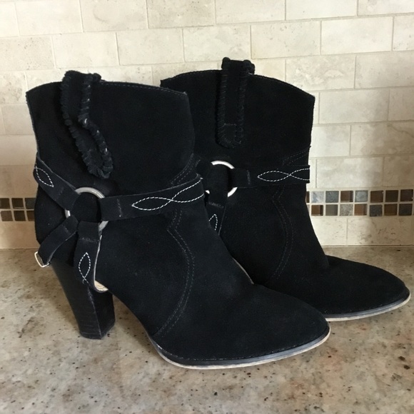 Isabel Marant Etoile Rawson Black Suede Booties - Picture 2 of 13